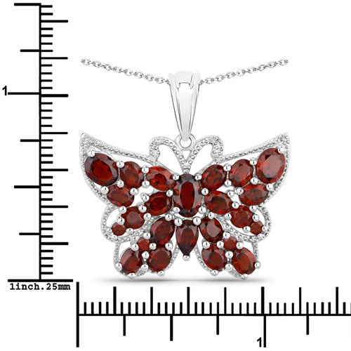4.90 Carat Genuine Garnet .925 Sterling Silver Pendant - Image 7