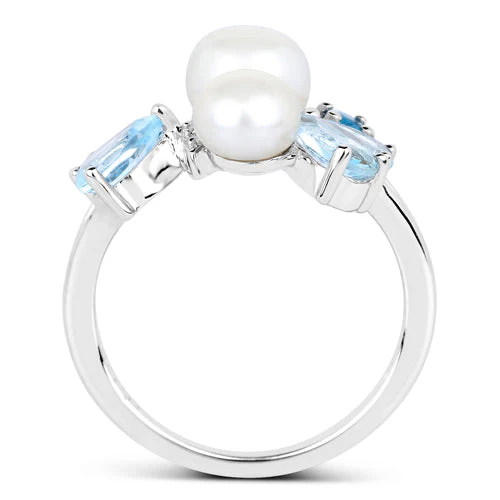 4.96 Carat Genuine Multi Stones .925 Sterling Silver Ring - Image 5