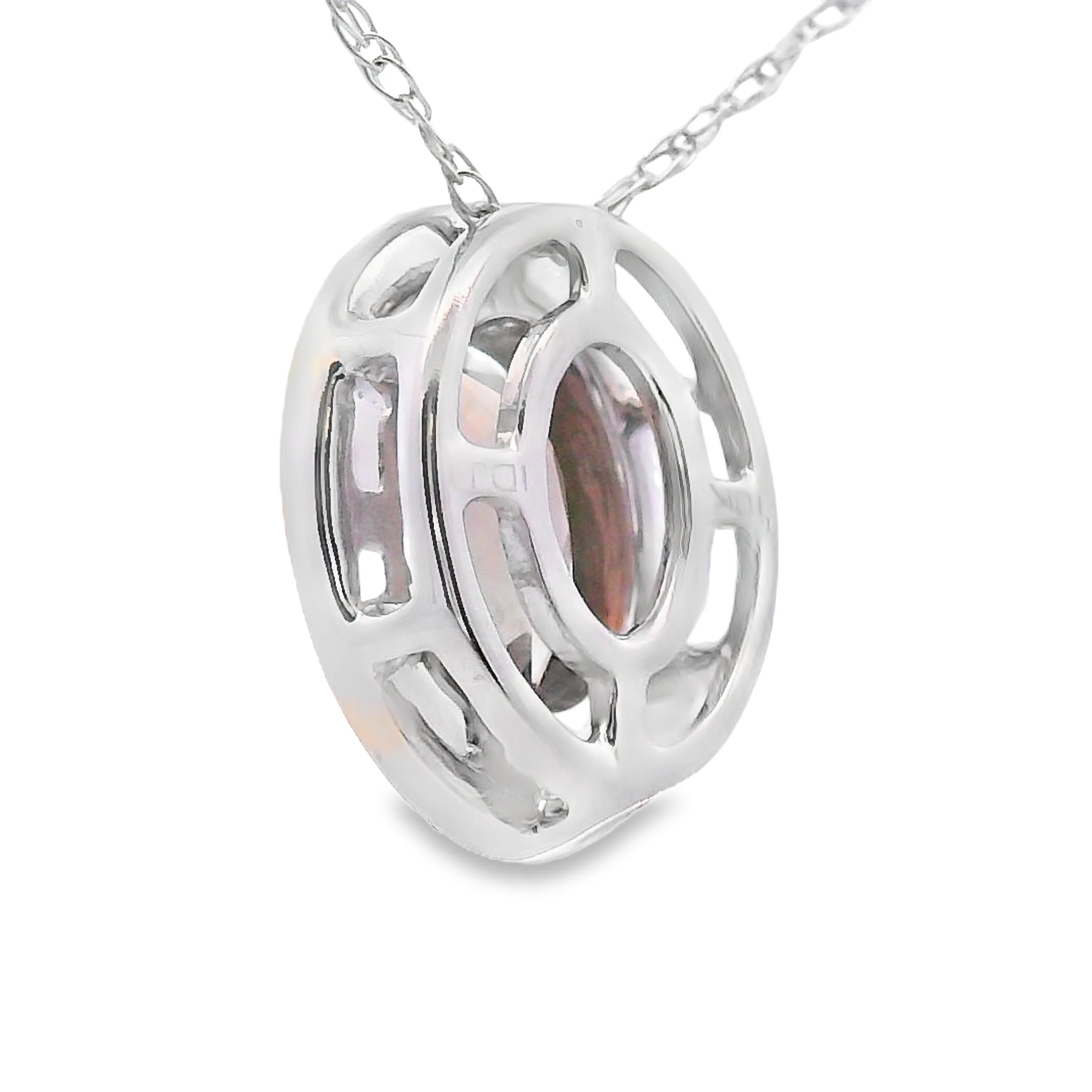 .40ct Quartz Diamond Fashion Pendants 10KT White Gold - Image 2