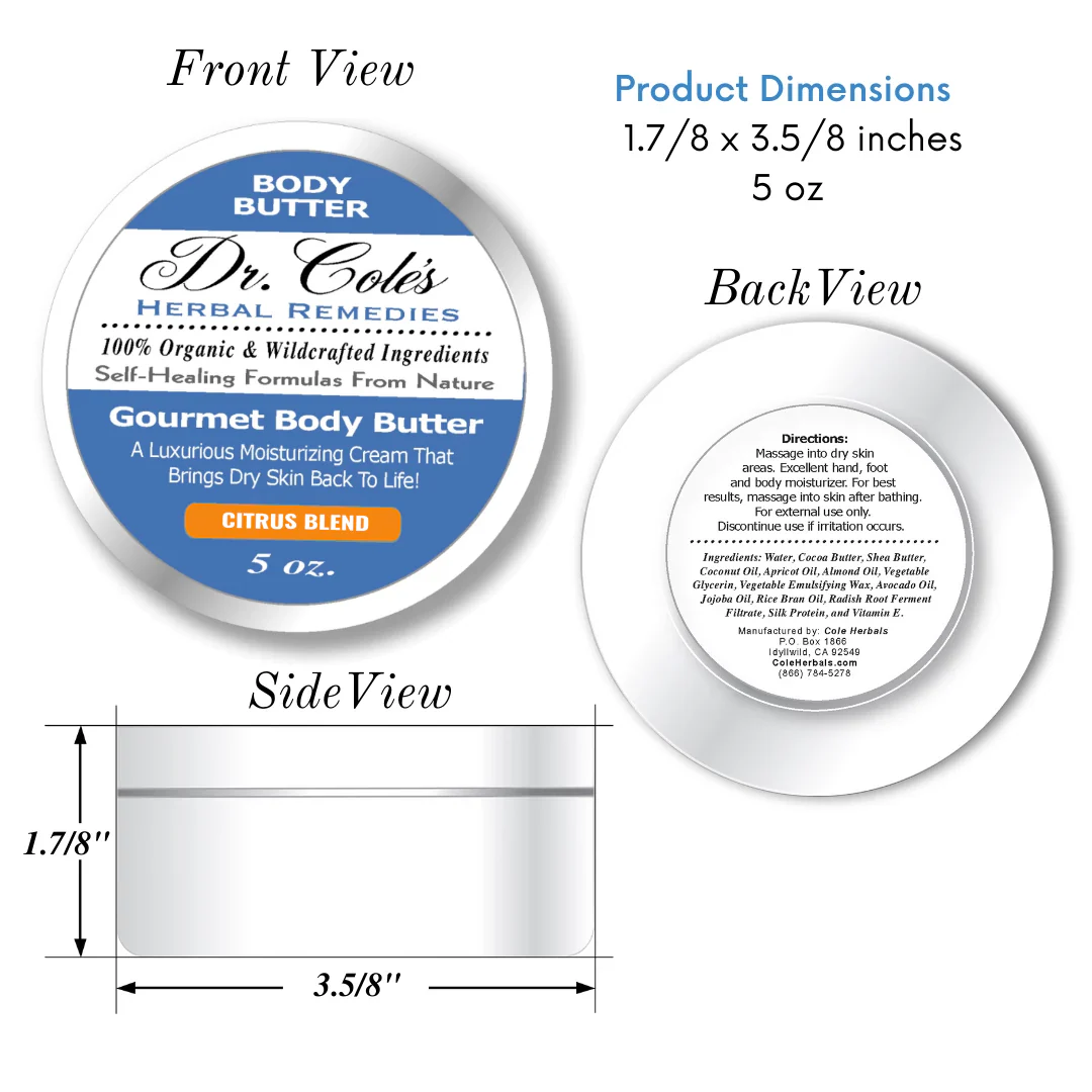 41 - Dr. Cole's Gourmet Body Butter - CITRUS BLEND - Image 2
