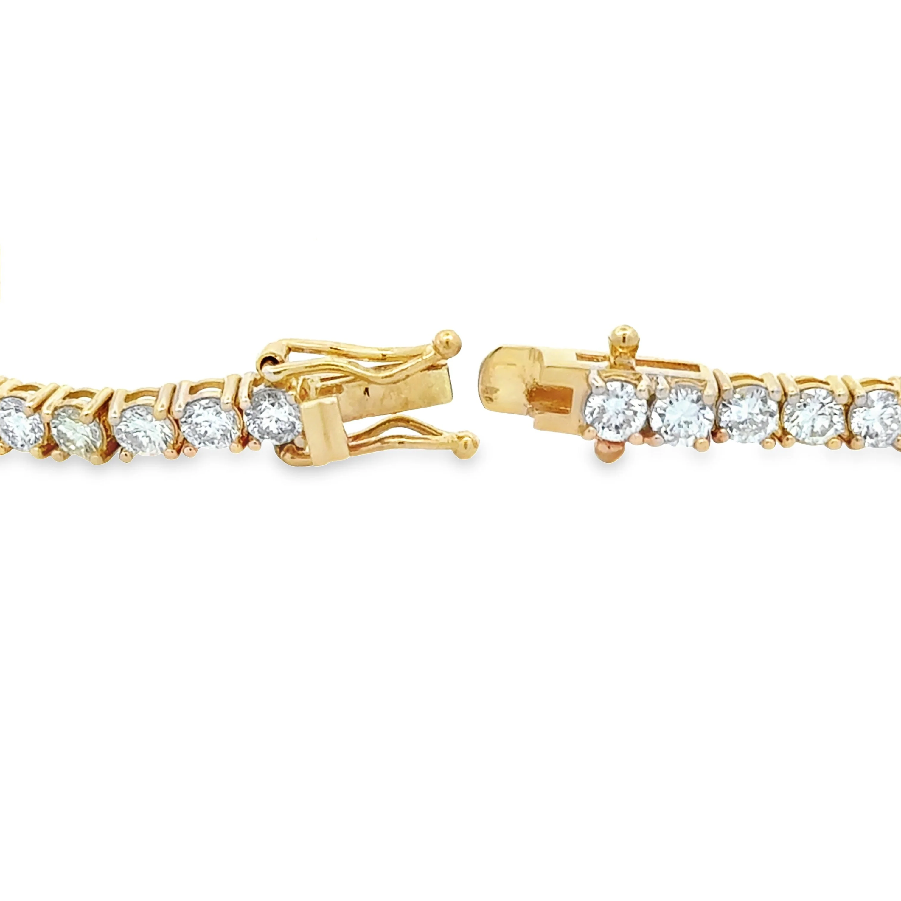 5.50ct Diamond Tennis Bracelet 18KT Yellow Gold - Image 2