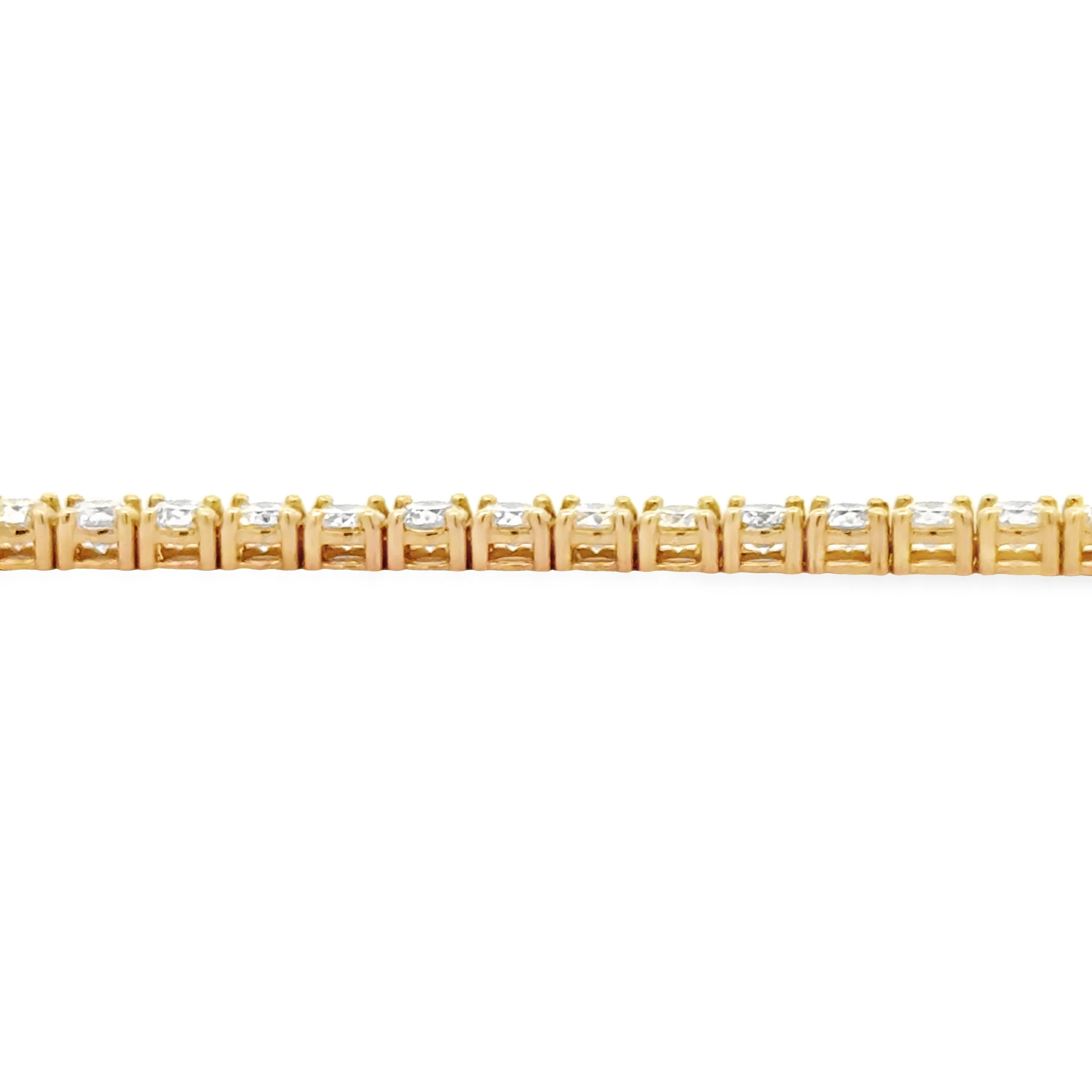 5.50ct Diamond Tennis Bracelet 18KT Yellow Gold - Image 7