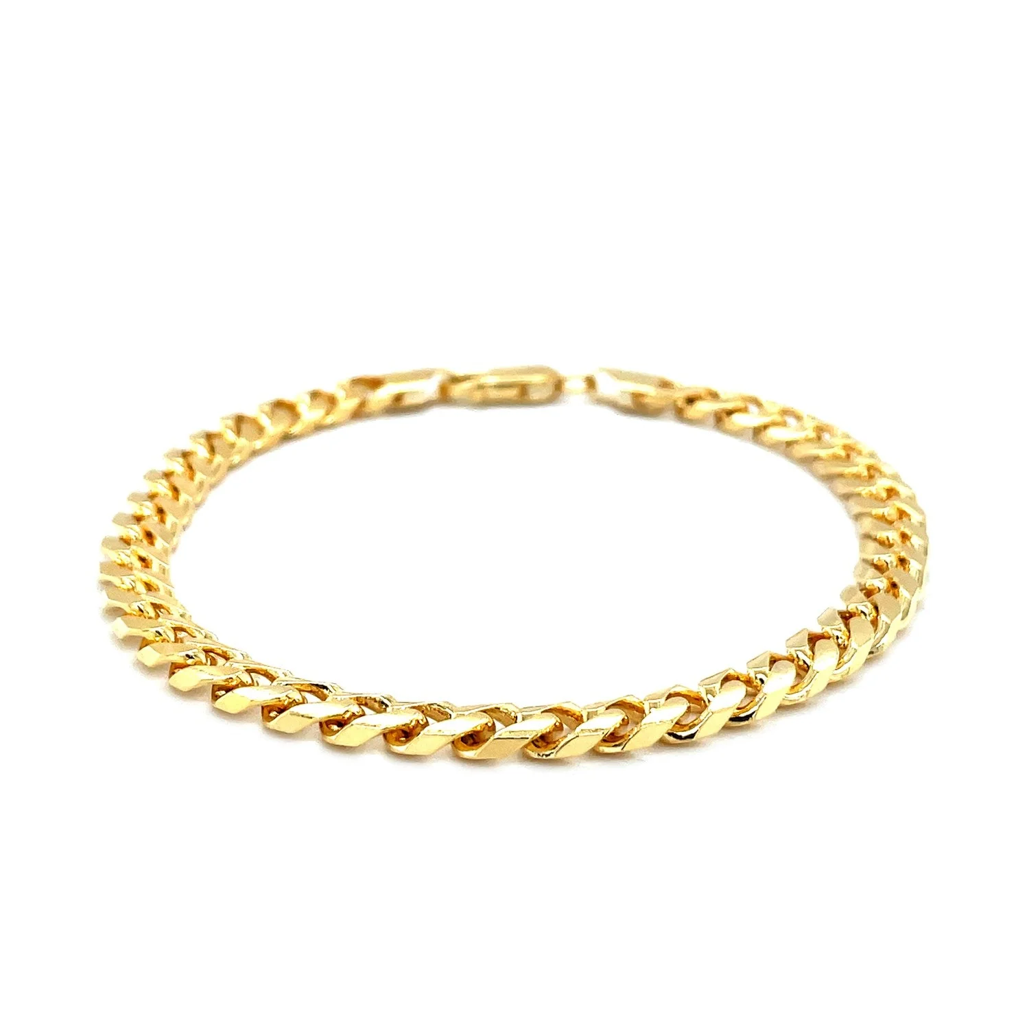 5.8mm 14k Yellow Gold Solid Miami Cuban Bracelet - Image 6