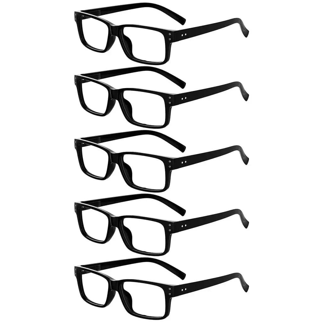 5 Pack Vintage Reading Eyeglasses Classic Readers R032 - Image 7