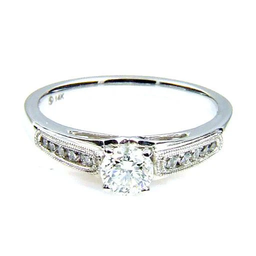 .50ct Diamond Eng Only 14KT White Gold - Image 5