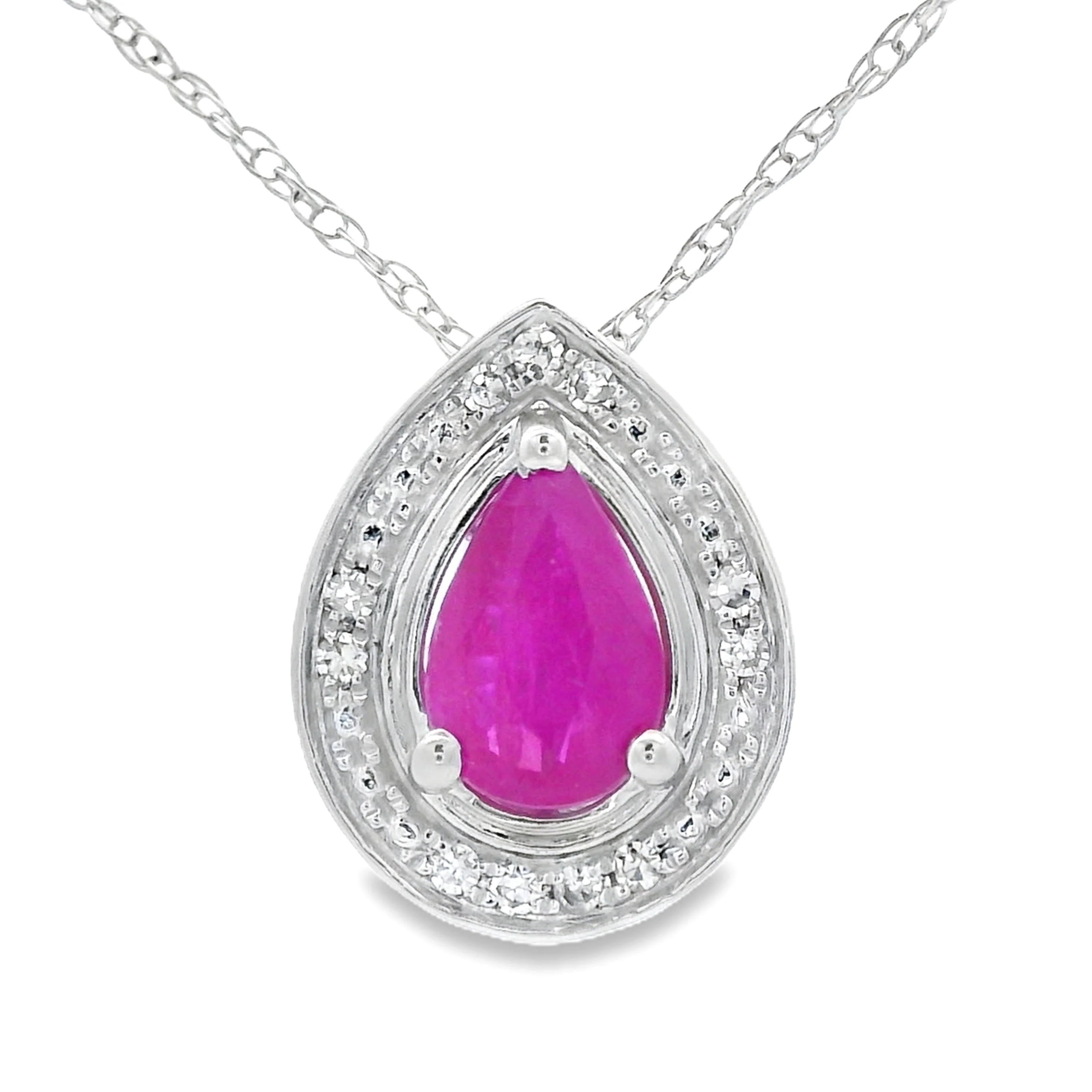 .51ct Ruby Diamond Fashion Pendants 10KT White Gold