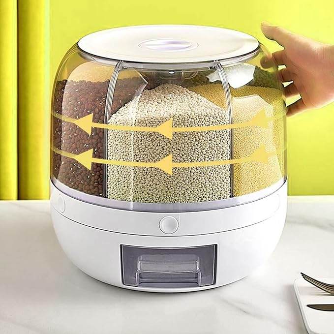 6-Grid Rotating Food Dispenser - Image 3