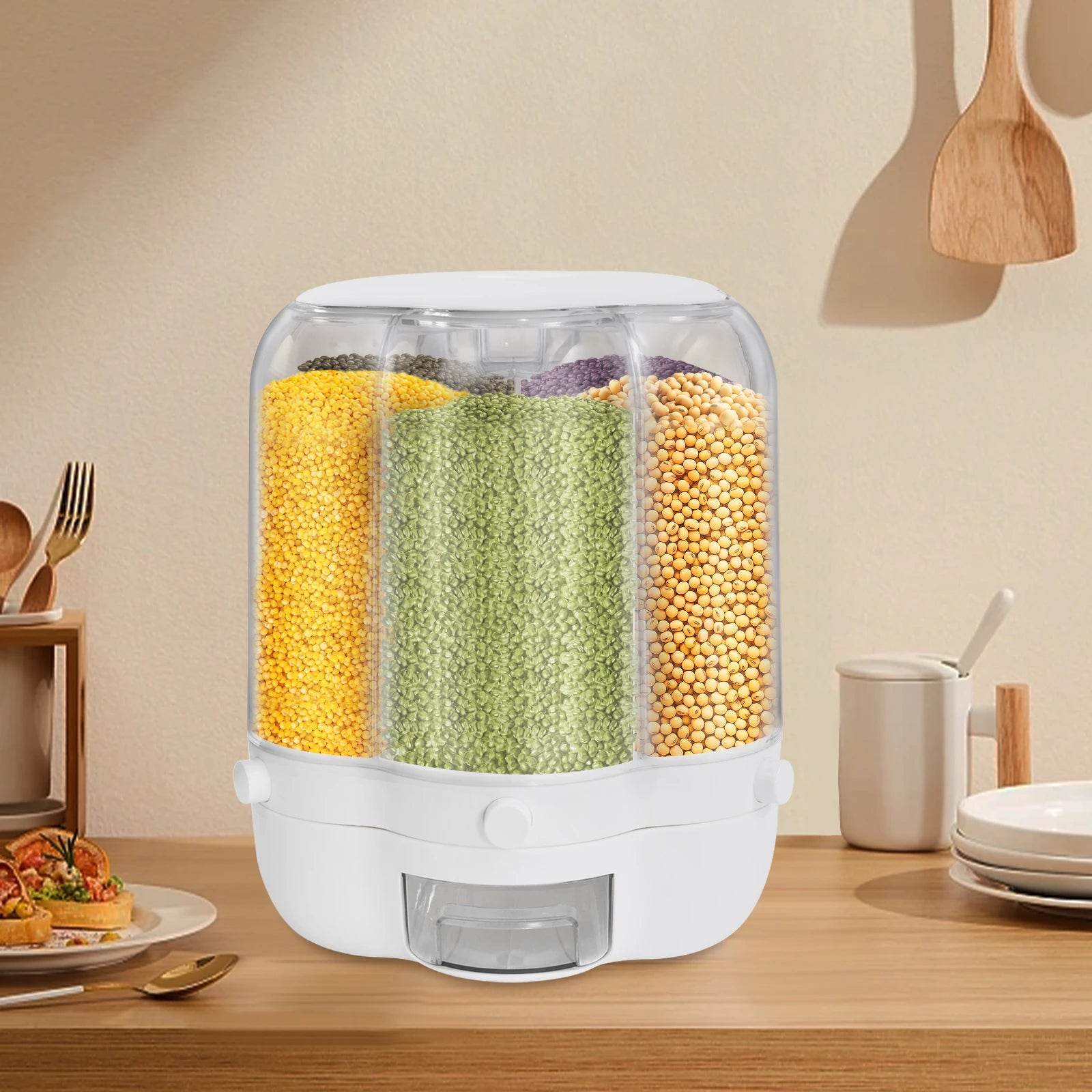6-Grid Rotating Food Dispenser - Image 5