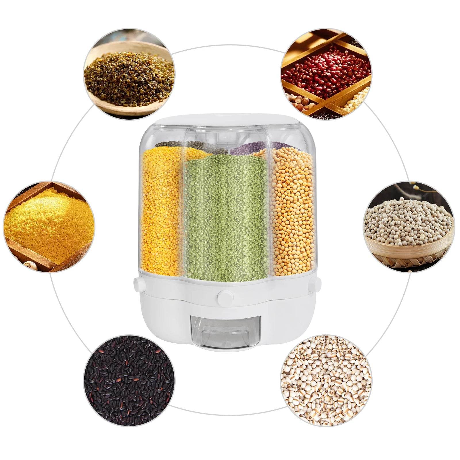 6-Grid Rotating Food Dispenser - Image 7