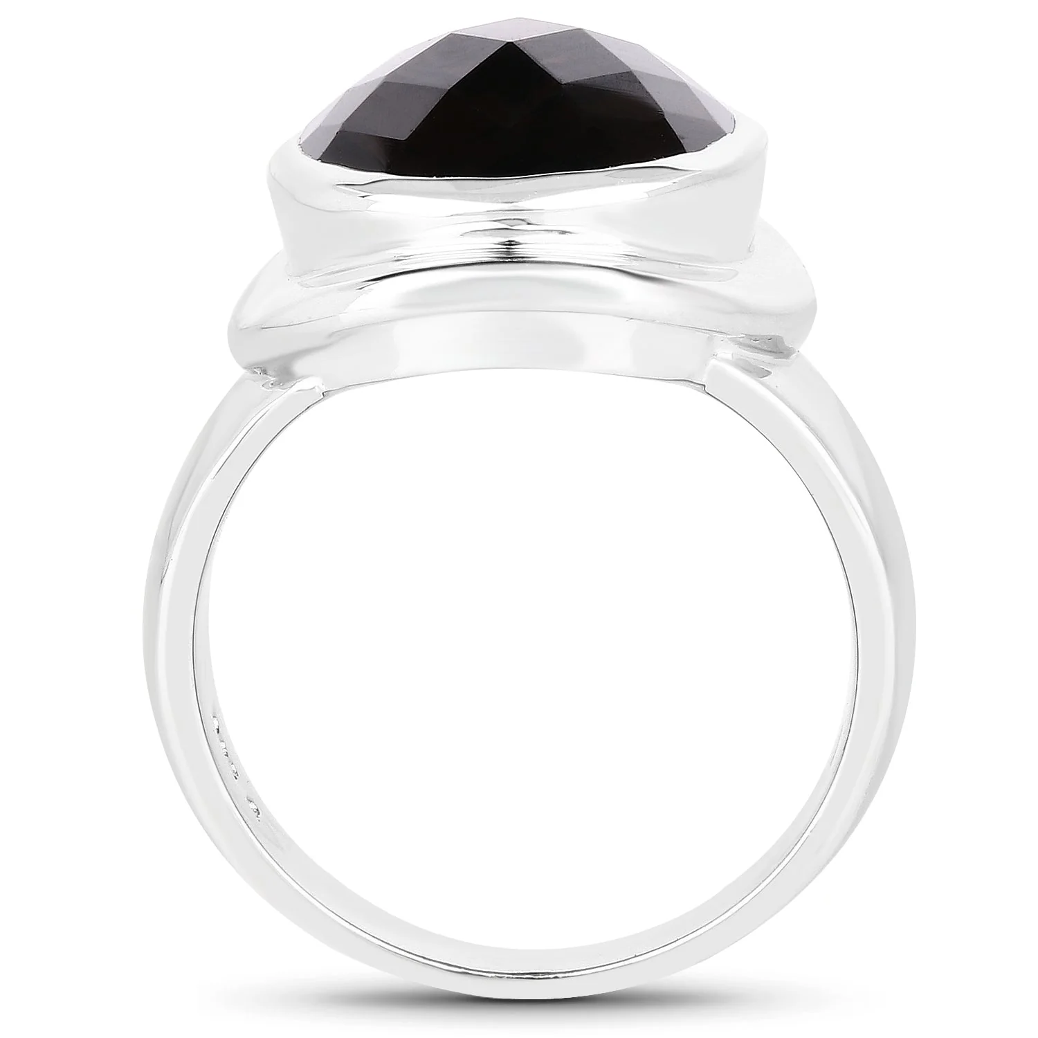 7.90 Carat Genuine Smoky Quartz .925 Sterling Silver Ring - Image 2