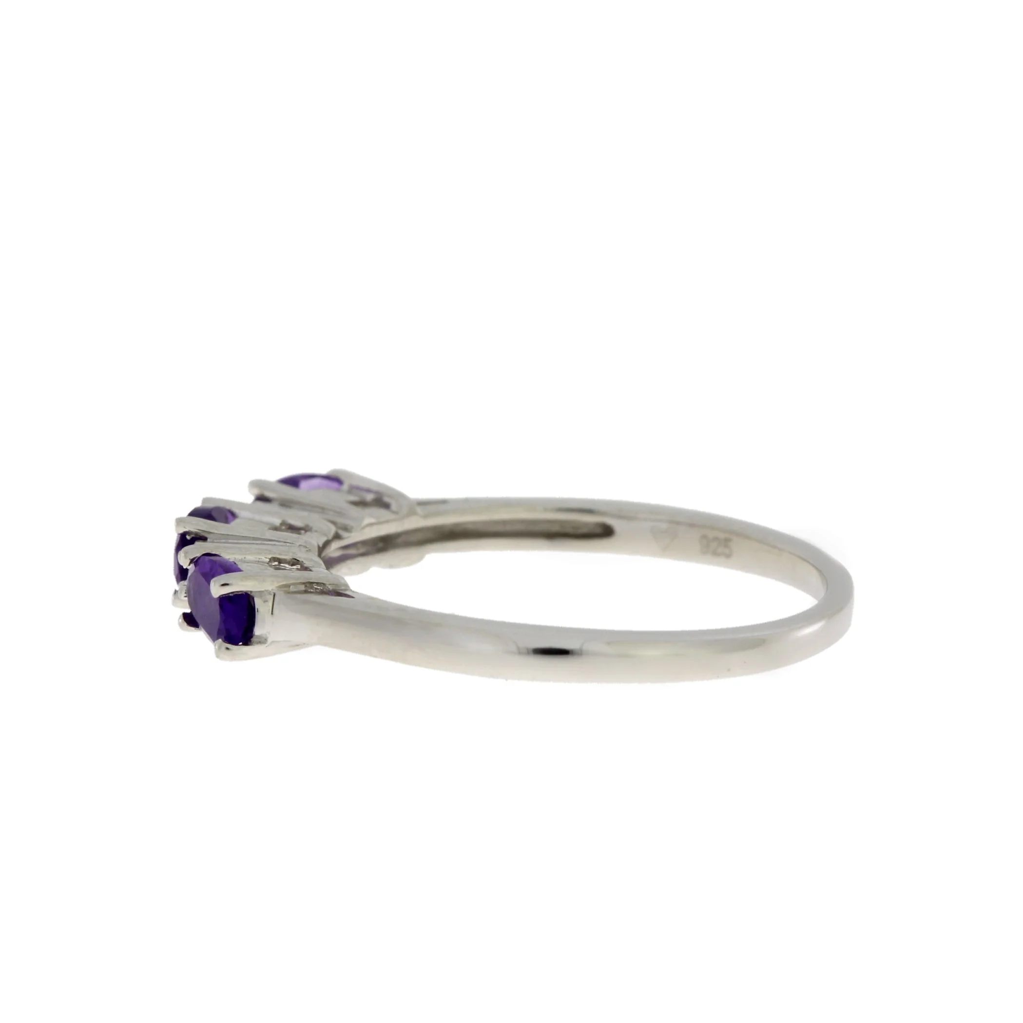 .70ct Amethyst Diamond Ring Sterling Silver - Image 5