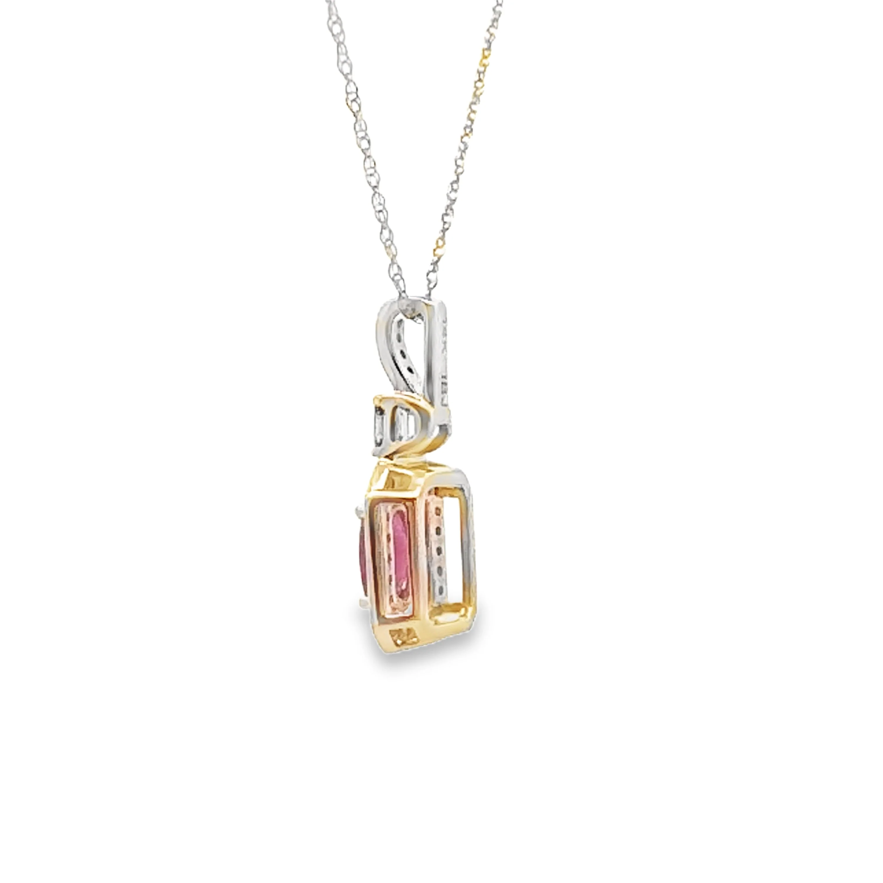 .72ct Ruby Diamond Fashion Pendants 14KT Yellow Gold - Image 2