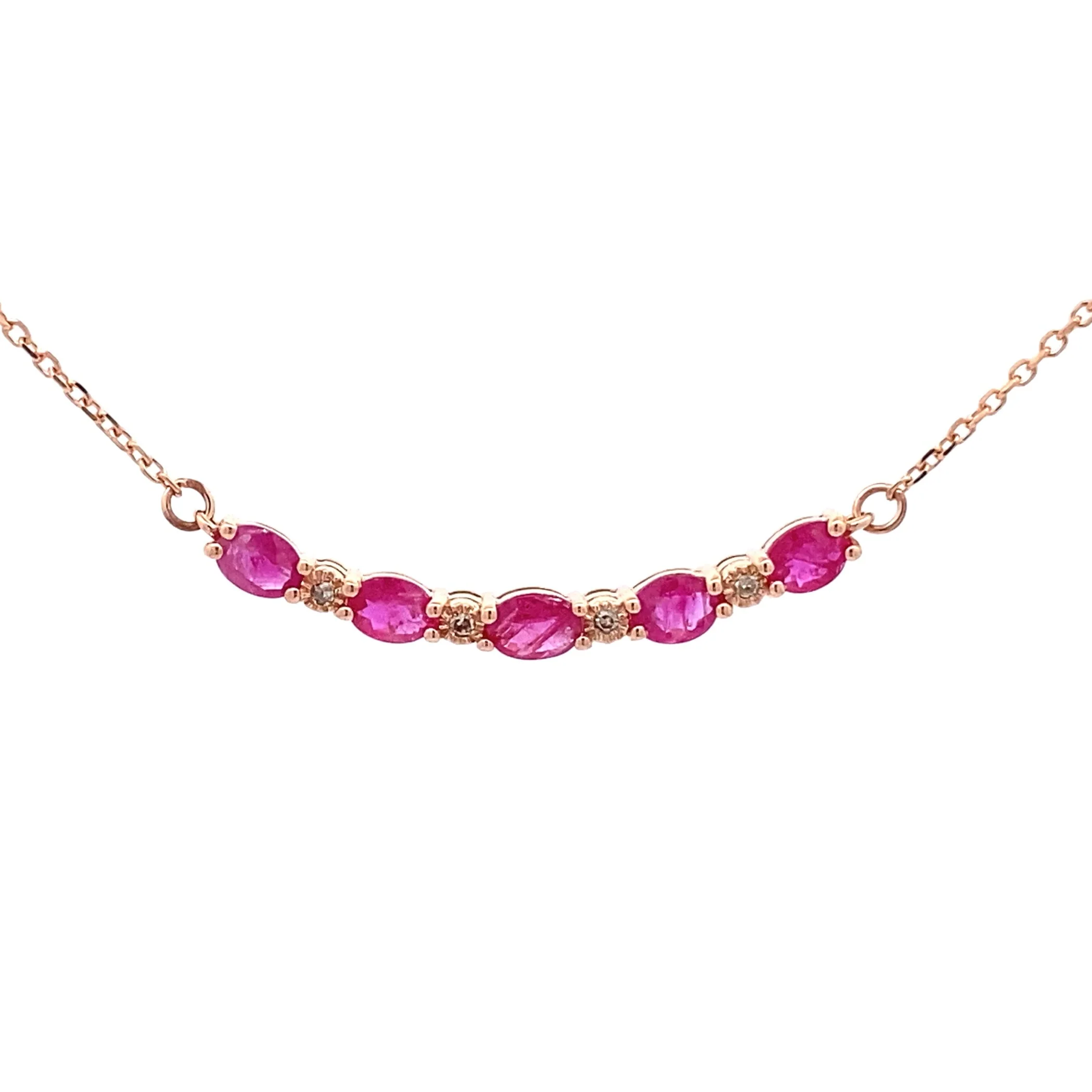 .73ct Ruby Diamond Fashion Pendants 10KT Rose Gold - Image 5