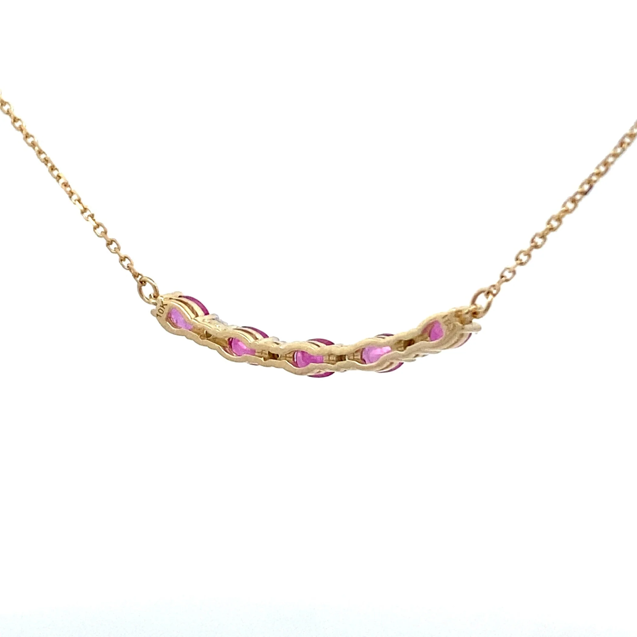 .73ct Ruby Diamond Fashion Pendants 10KT Yellow Gold - Image 2