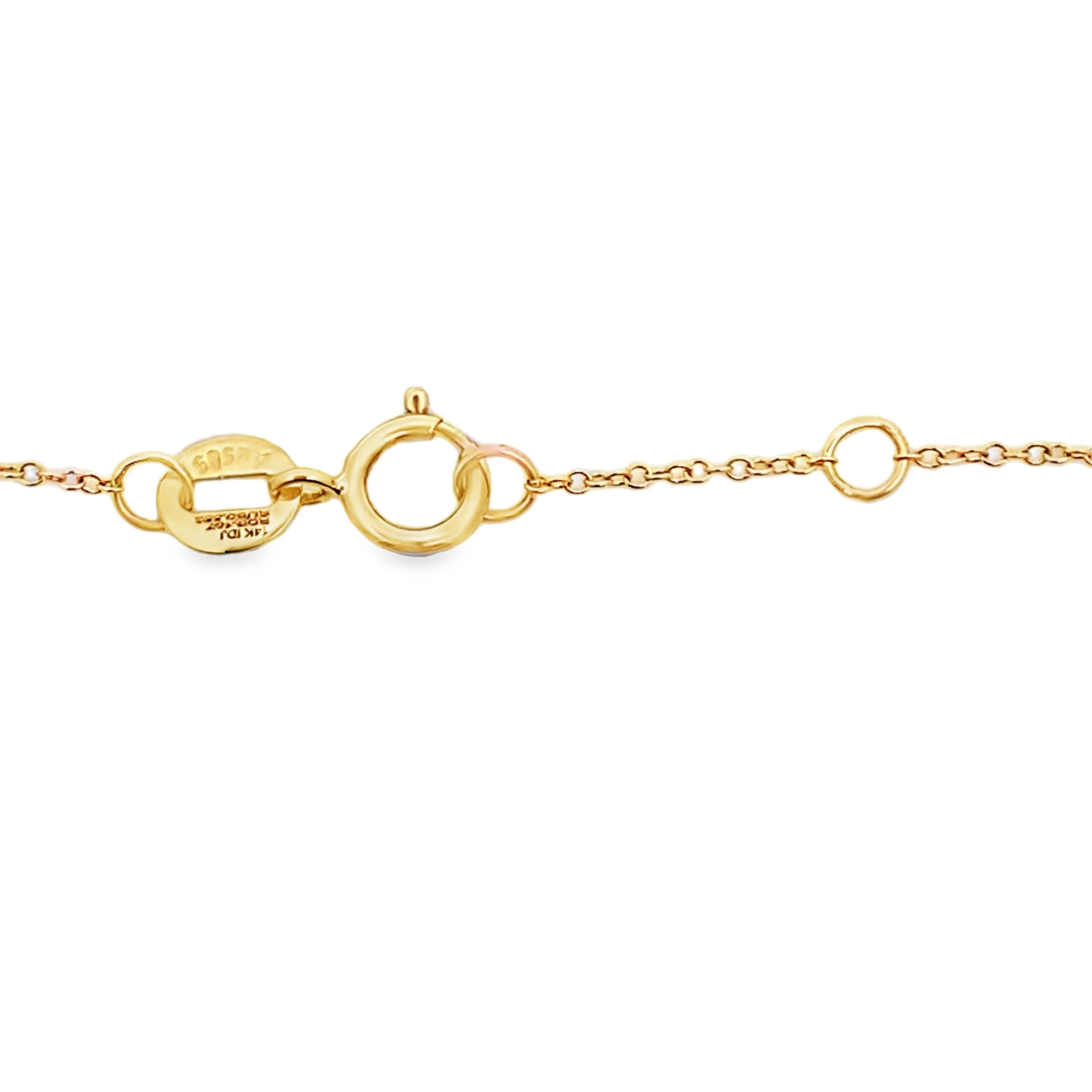 .74ct Sapphire Diamond Bracelet 14KT Yellow Gold - Image 3