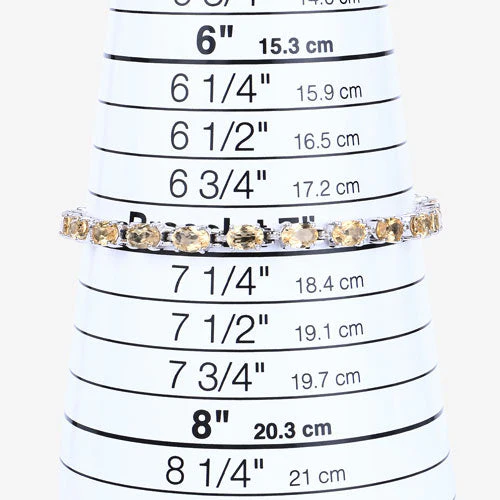 9.03 Carat Genuine Citrine .925 Sterling Silver Bracelet - Image 12