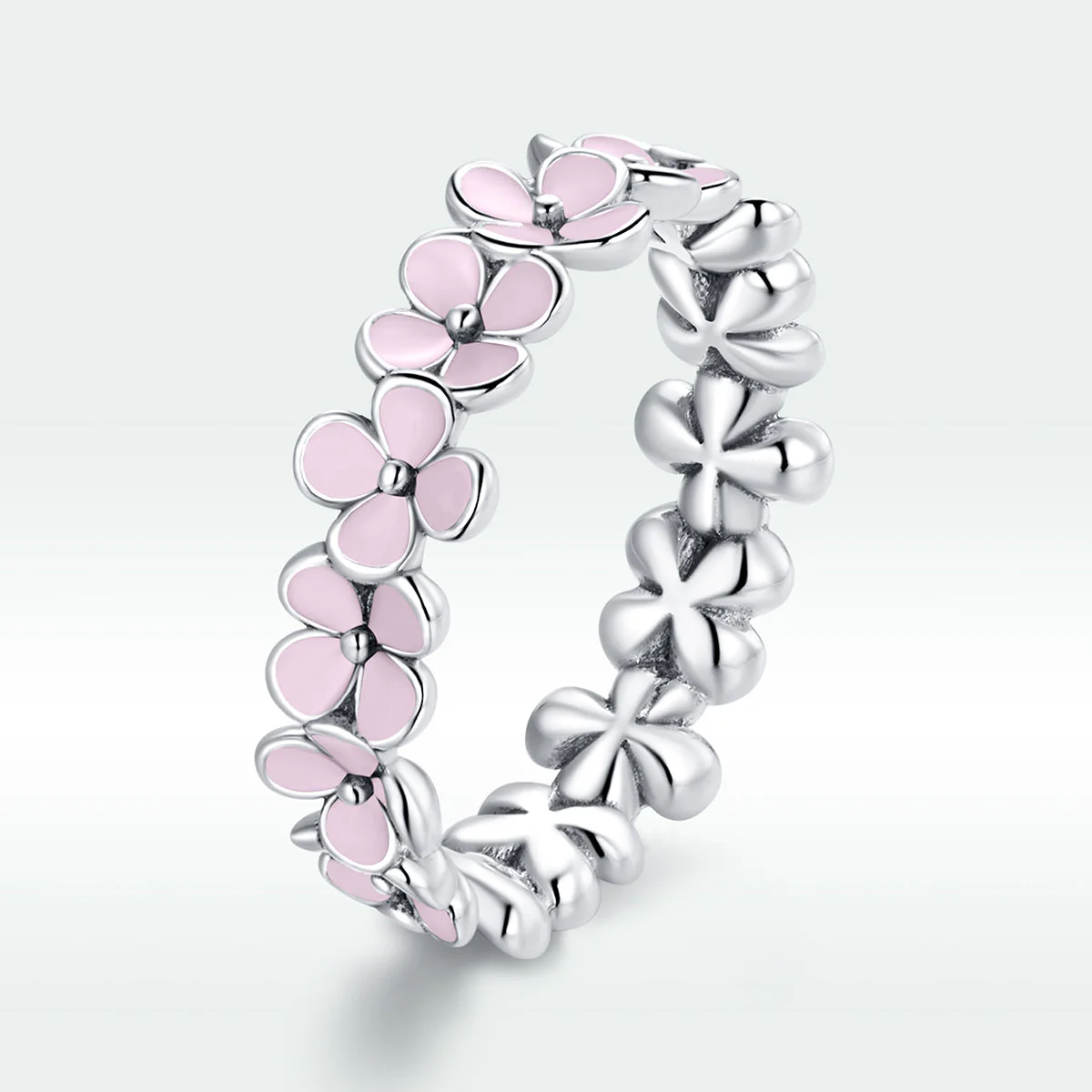 925 Silver Size 5 Enamel Ring for Women - Image 3
