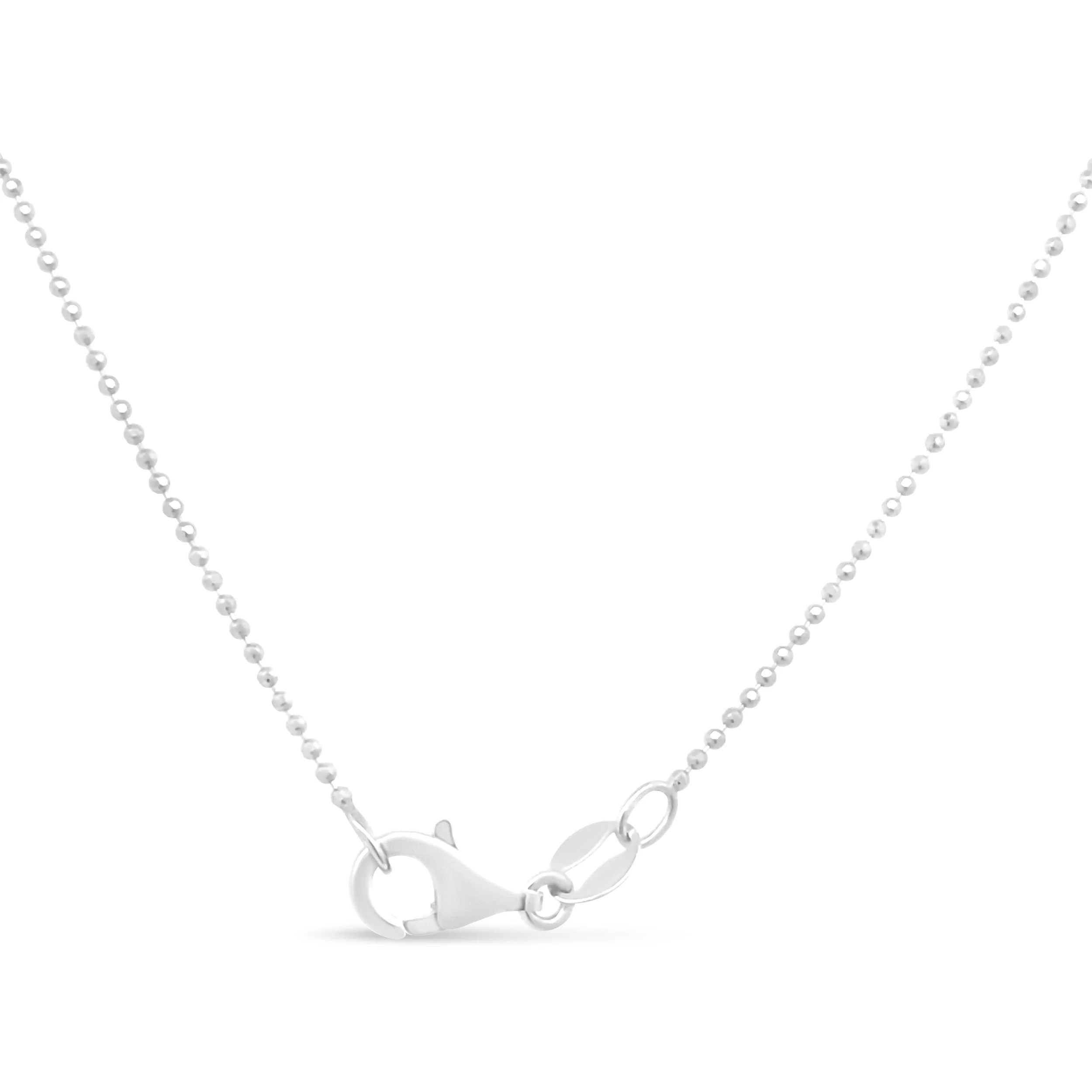 .925 Sterling Silver 0.7mm Slim and Dainty Unisex 18" Inch Ball Bead Chain Necklace - Image 10
