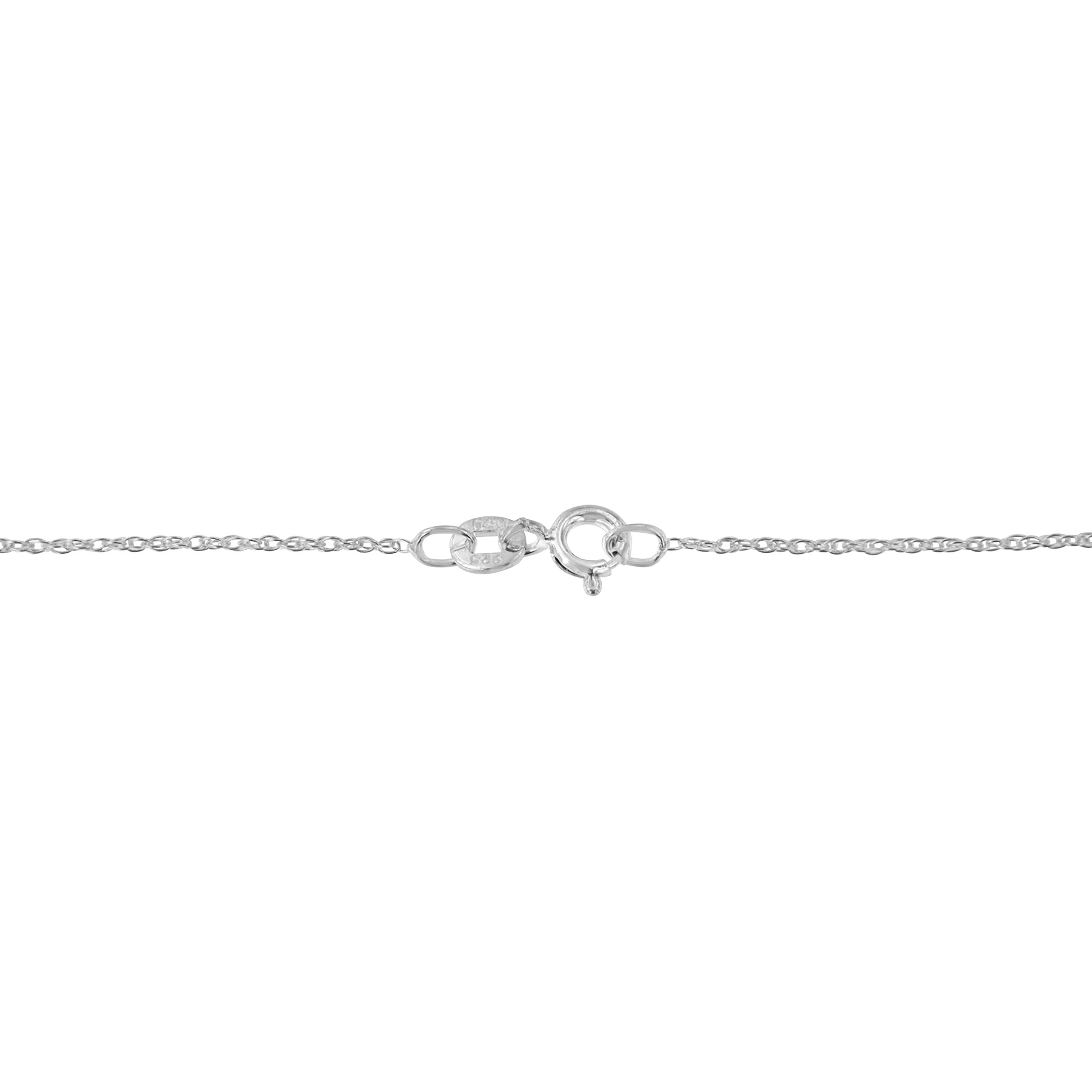 .925 Sterling Silver 1 1/4 Cttw Round and Baguette-Cut Diamond Composite Heart 18" Pendant Necklace (I-J Color, I1-I2 Clarity) - Image 6