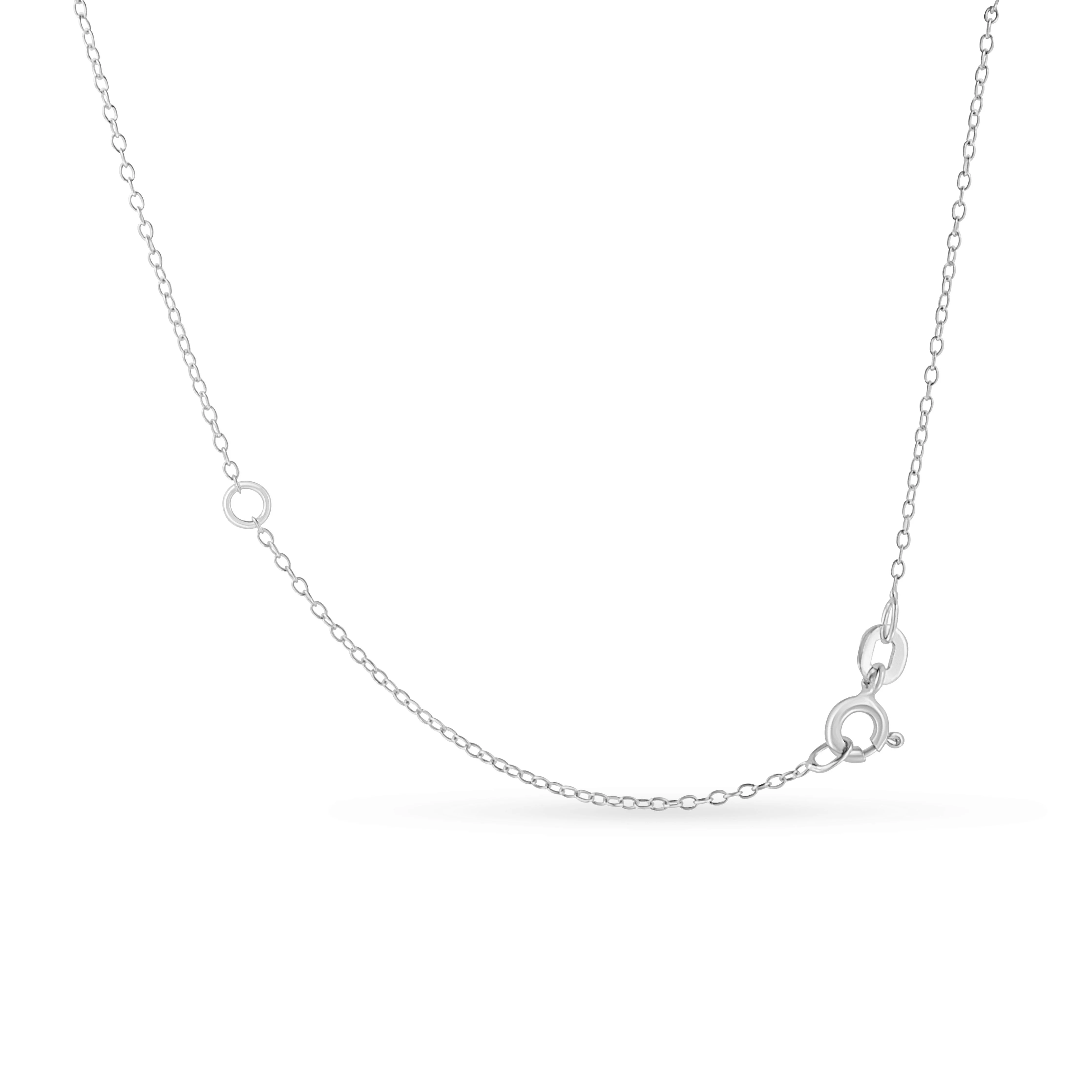 .925 Sterling Silver 1/2 Cttw Diamond Bezel 18" Pendant Necklace (I-J Color, I2-I3 Clarity) - Image 13