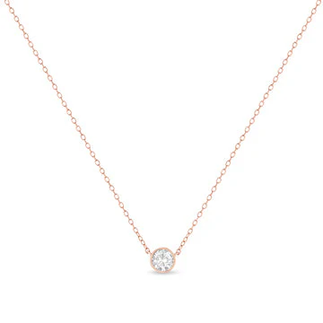 .925 Sterling Silver 1/2 Cttw Diamond Bezel 18" Pendant Necklace (I-J Color, I2-I3 Clarity) - Image 14