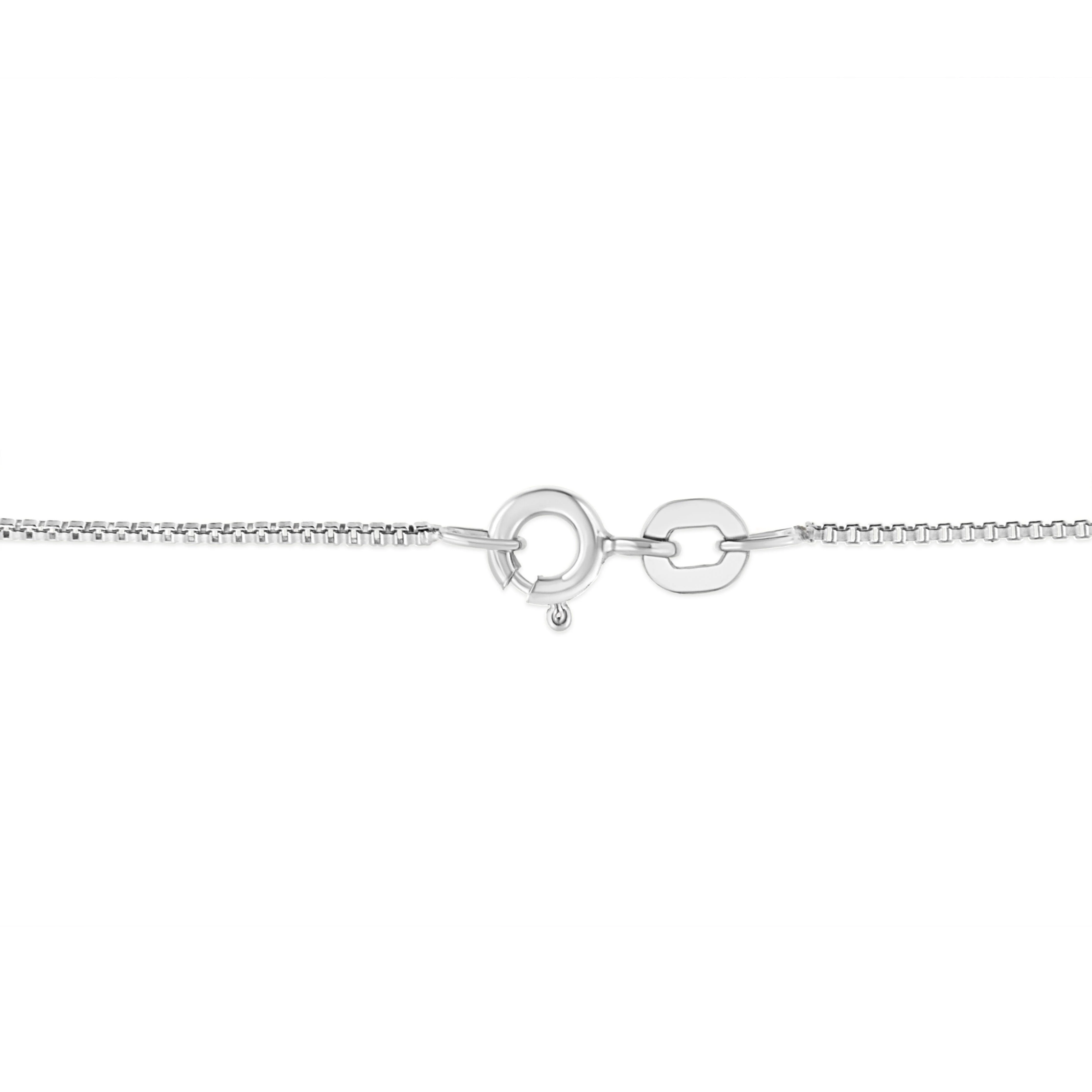 .925 Sterling Silver 1/2 Cttw Prong Set Treated Green Diamond Floral Cluster 18" Pendant Necklace (Green Color, I1-I2 Clarity) - Image 16