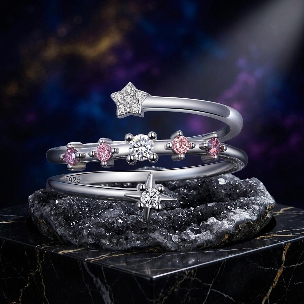 925 Sterling Silver CZ Pavé Ring - Image 2