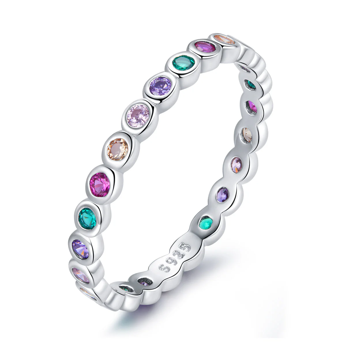 925 Sterling Silver CZ Pavé Setting Ring Size 6.0 for Women - Image 3