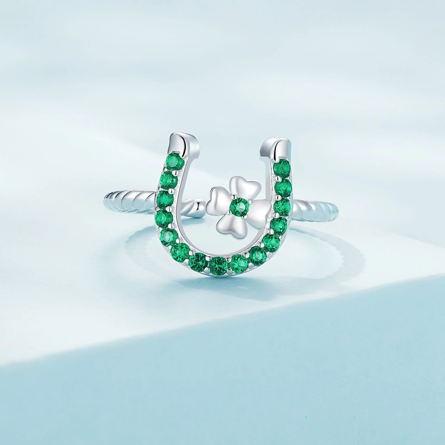 925 Sterling Silver Plated Platinum CZ Ring for Women - Image 4