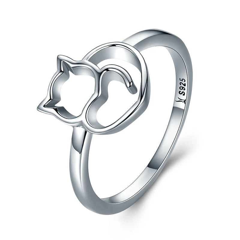 925 Sterling Silver Ring Size 5.0 with Platinum Plating for Women - Image 2