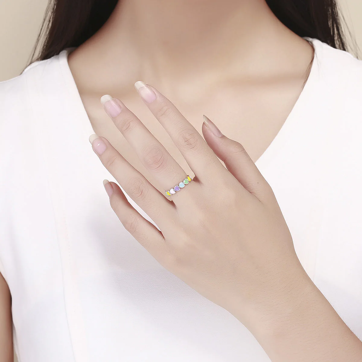 925 Sterling Silver Size 5.0 Ring - Image 3