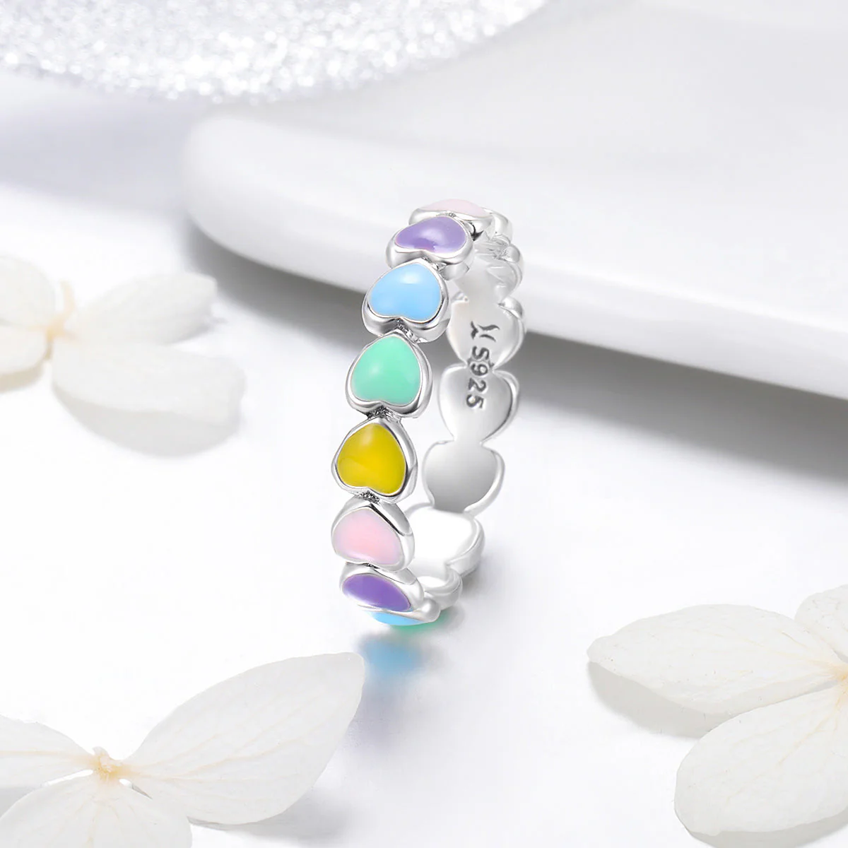 925 Sterling Silver Size 5.0 Ring - Image 5