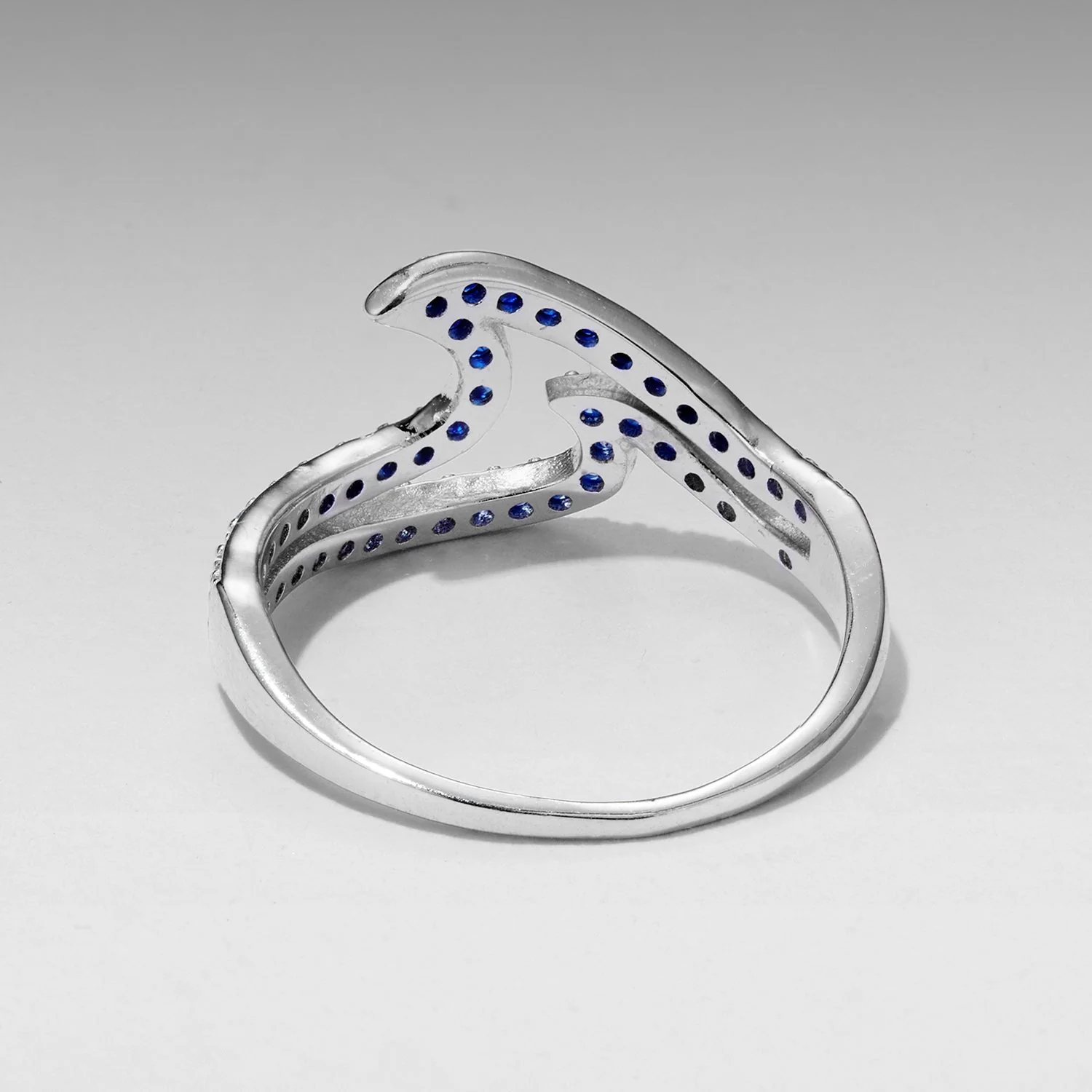 925 Sterling Silver Size 6.0 White Gold Plated CZ Ring for Women - Image 5