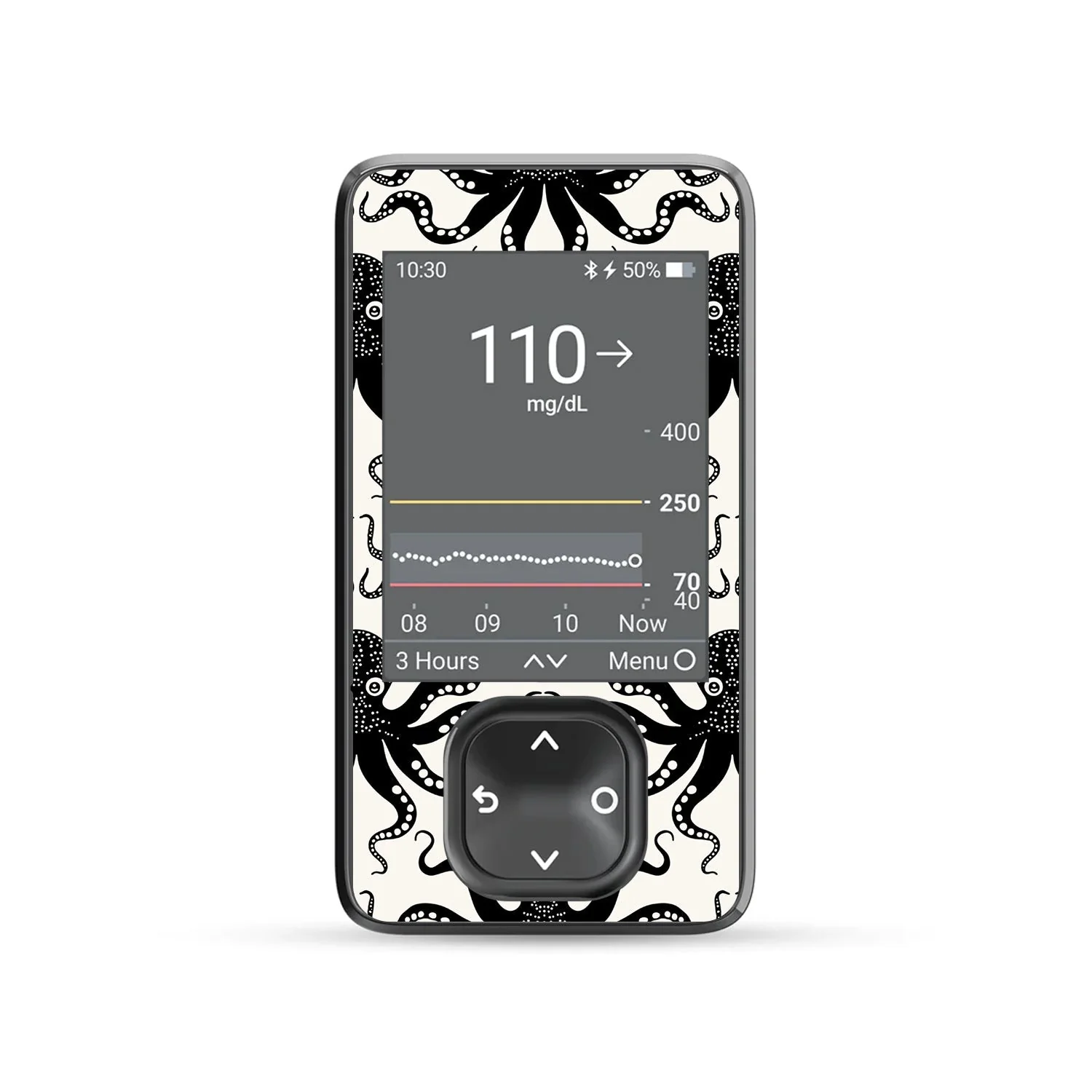 Abstract Octopus DEXCOM G7 and Stelo Touchscreen Receiver