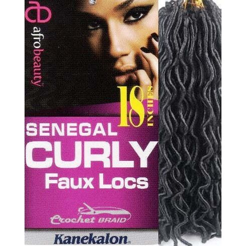 AfroBeauty Collection - Senegal Curly Faux Locs, 18 in