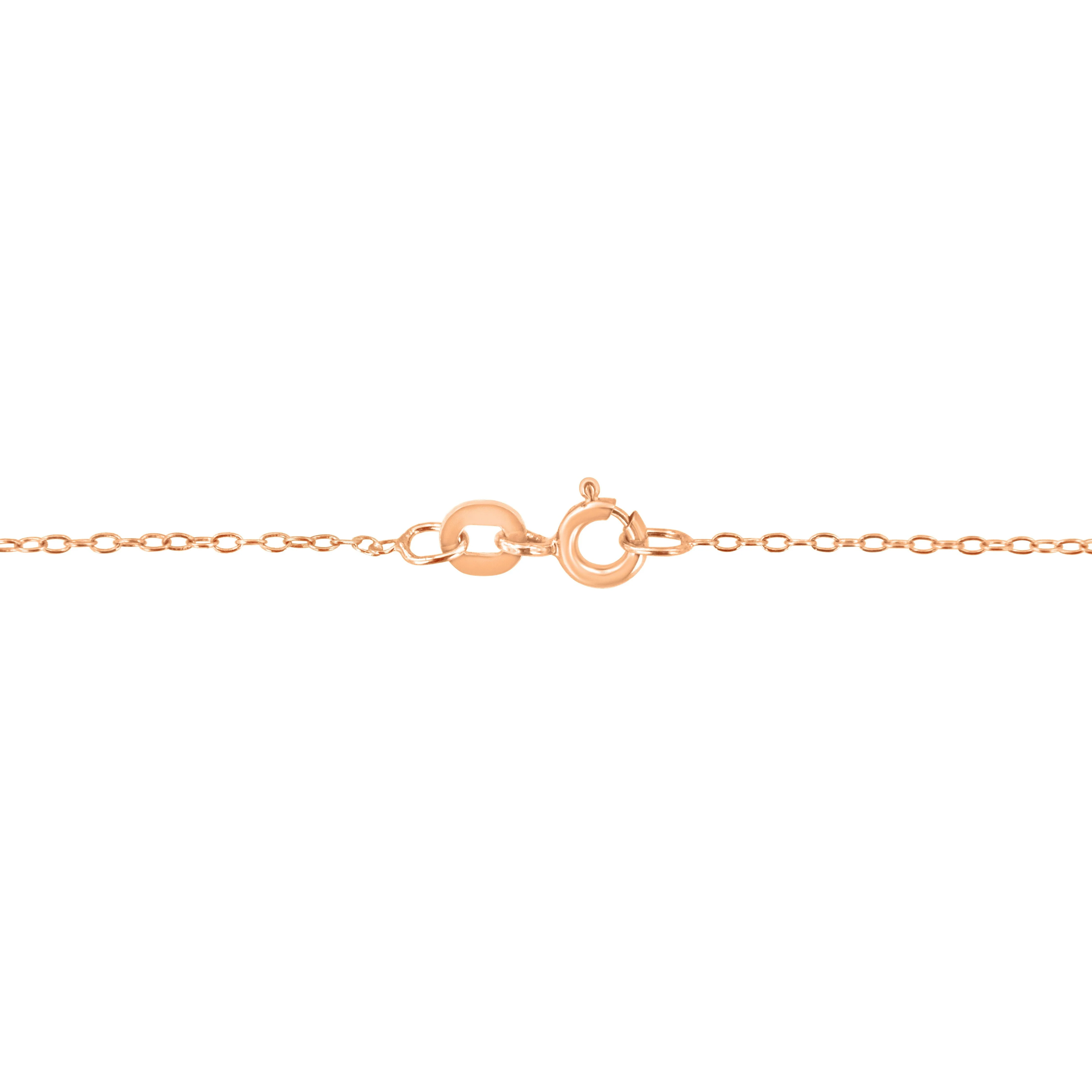 AGS Certified 10K Rose Gold 1/5 Cttw Bezel Set Round Diamond Solitaire 16-18" Adjustable Pendant Necklace (H-I Color, VS1-VS2 Clarity) - Image 8