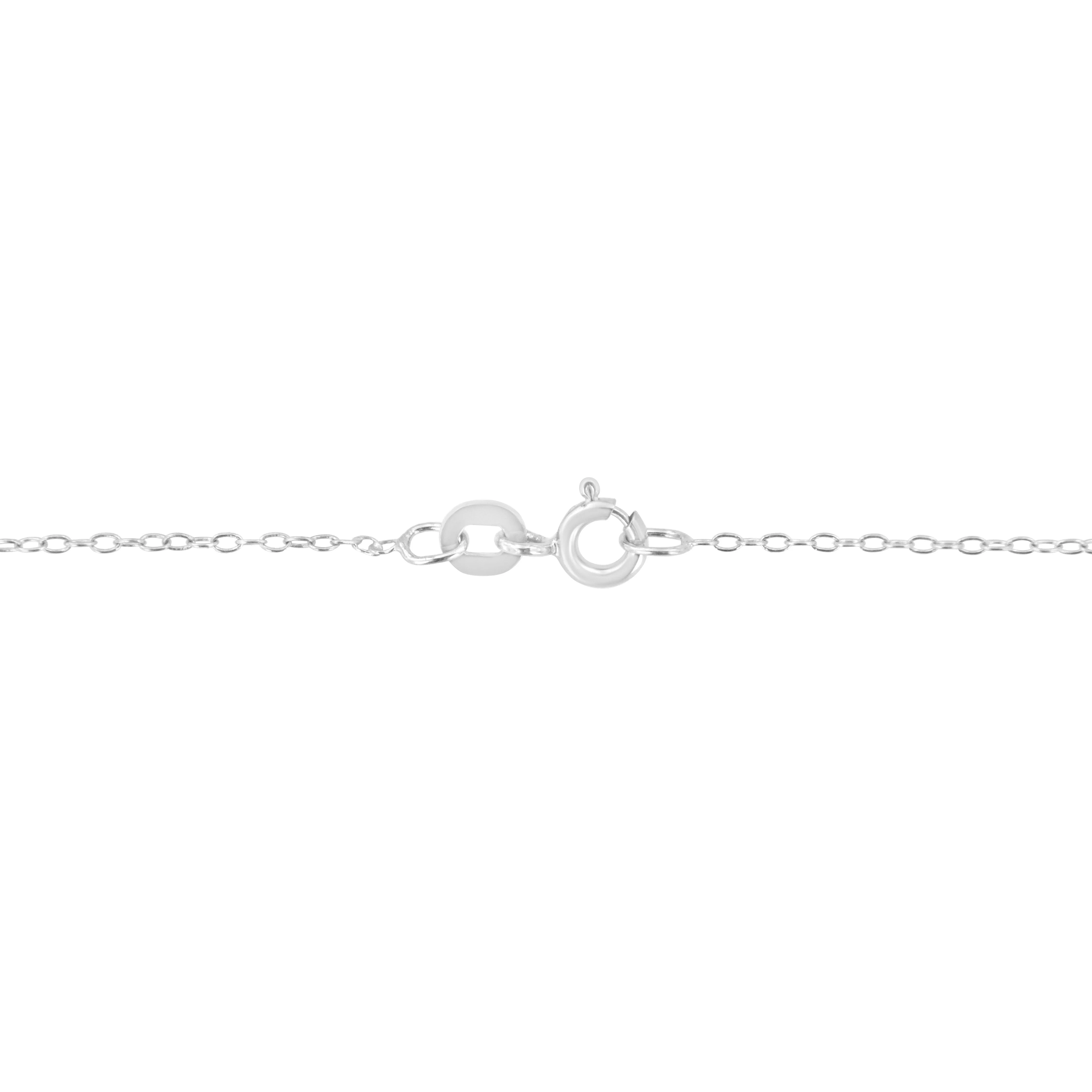 AGS Certified 10K White Gold 1/5 Cttw Bezel Set Round Diamond Solitaire 16-18" Adjustable Pendant Necklace (H-I Color, SI1-SI2 Clarity) - Image 9