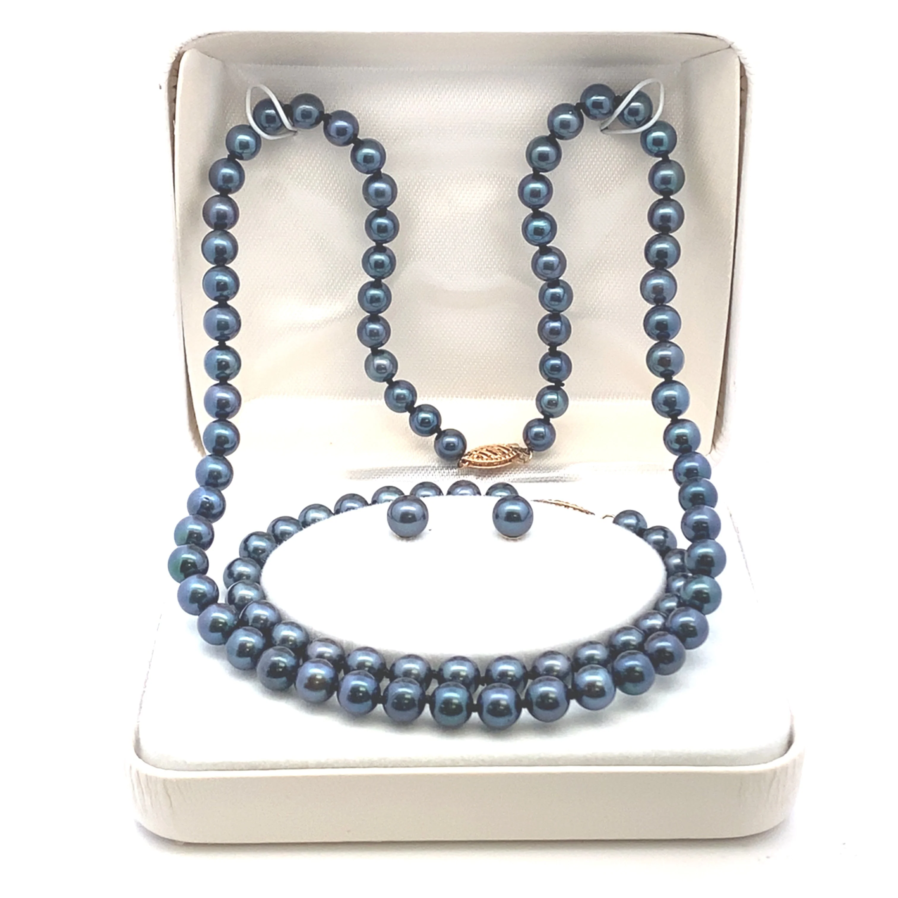 Akoya Pearl Jewelry sets 14KT Yellow Gold - Image 2