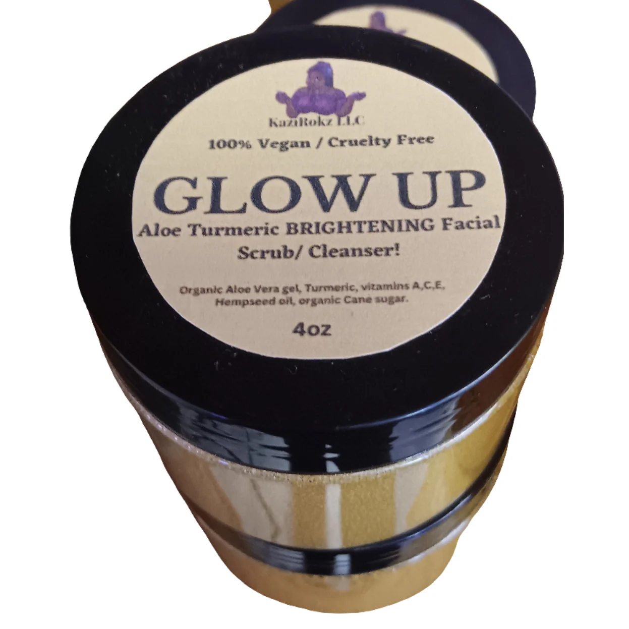 Aloe Turmeric Brightenig Facial Scrub (100% Veganl /Cruelty Free)4oz