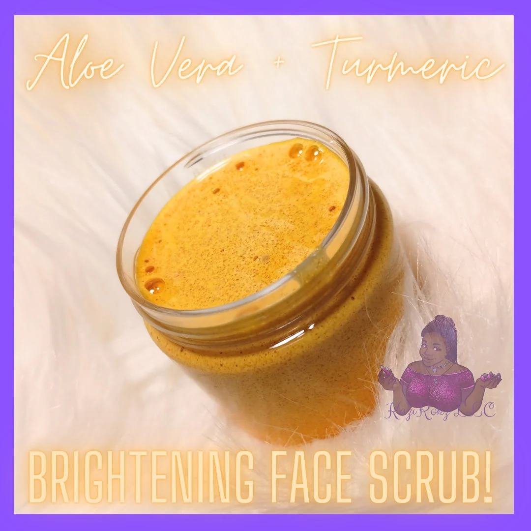 Aloe Turmeric Brightenig Facial Scrub (100% Veganl /Cruelty Free)4oz - Image 3