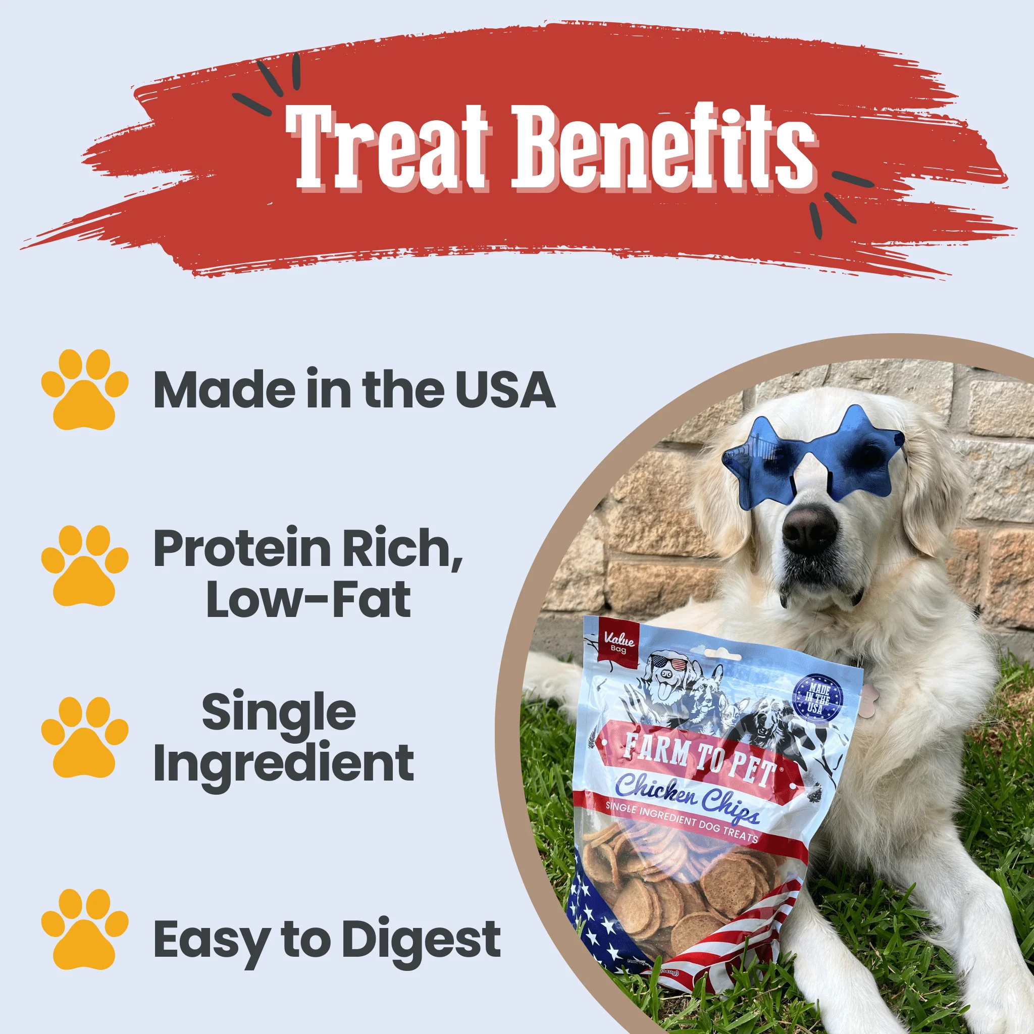 Americana Chicken Chips for Dogs | Celebrate with USA-made Dog Treats - Image 12