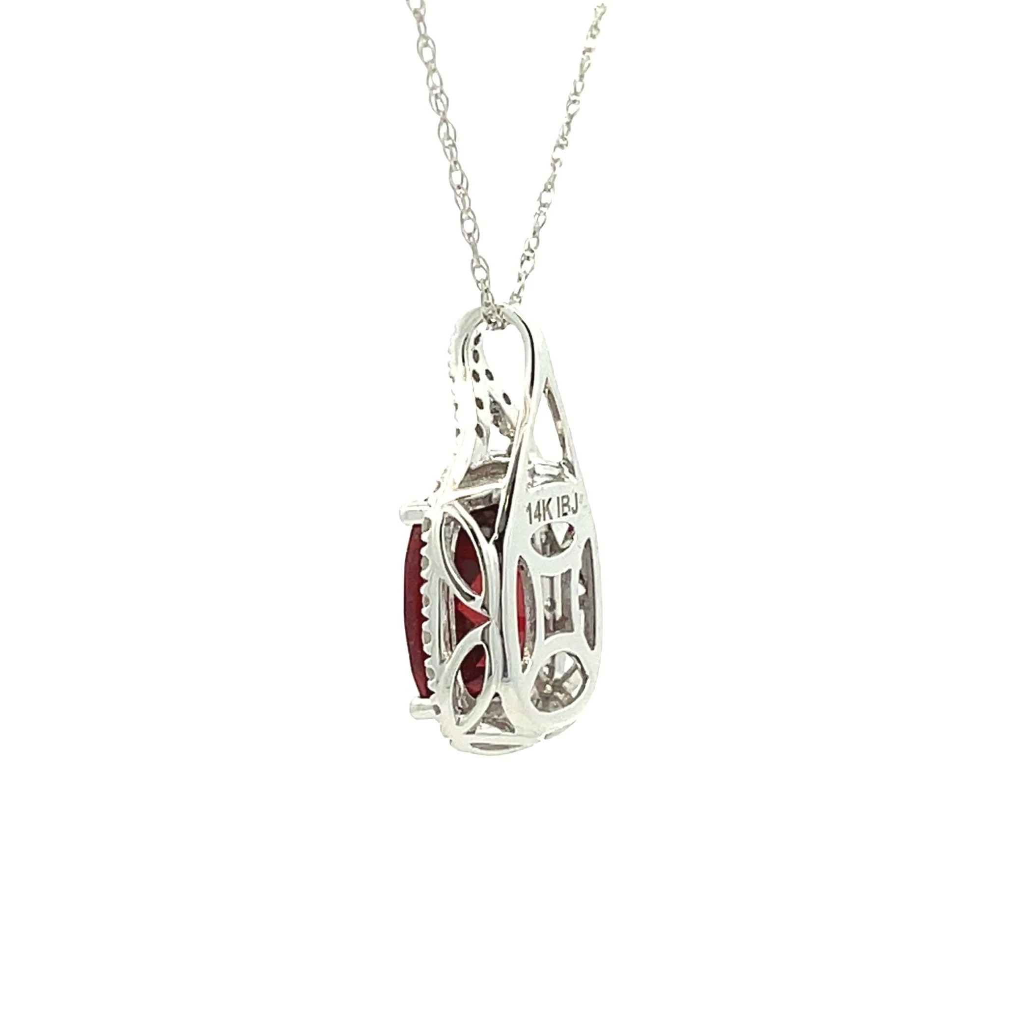 Amethyst Diamond Fashion Pendants 14KT Yellow Gold - Image 2