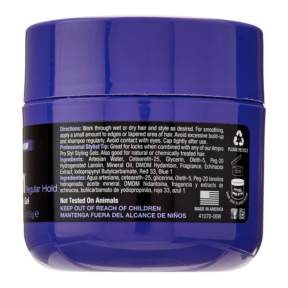 Ampro Shine N Jam Conditioning Gel, Regular Hold, 4 OZ - Image 2
