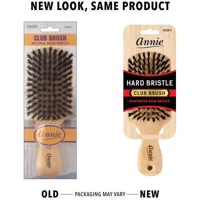 Annie Hard Club Brush w/ Boar & Nylon Bristles #2061 - Image 2