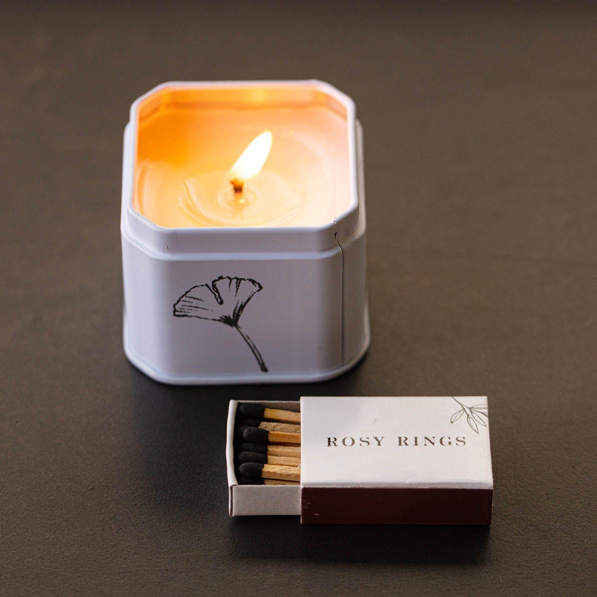 Petite Tin Candle - Apricot Rose - Image 3
