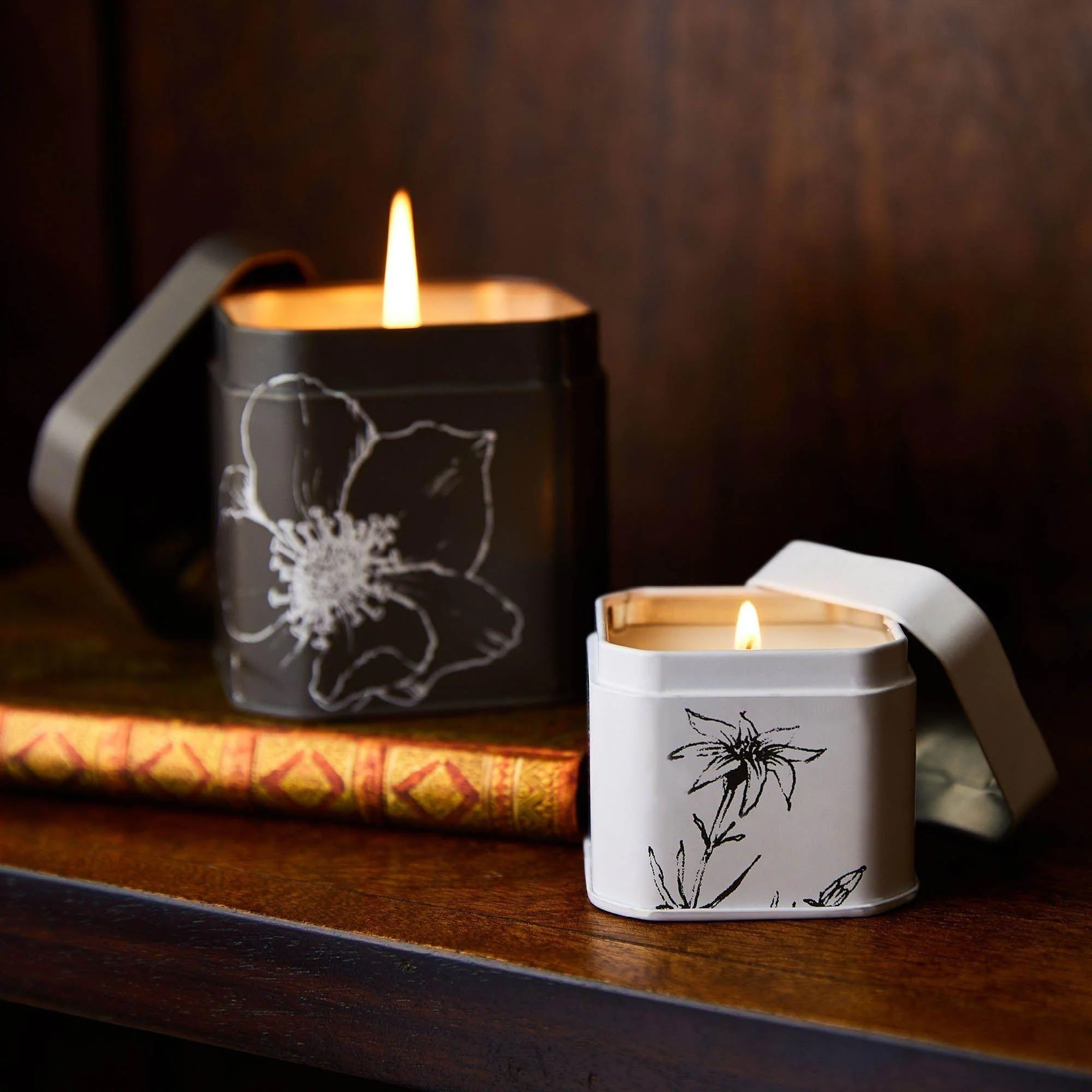 Petite Tin Candle - Apricot Rose - Image 7