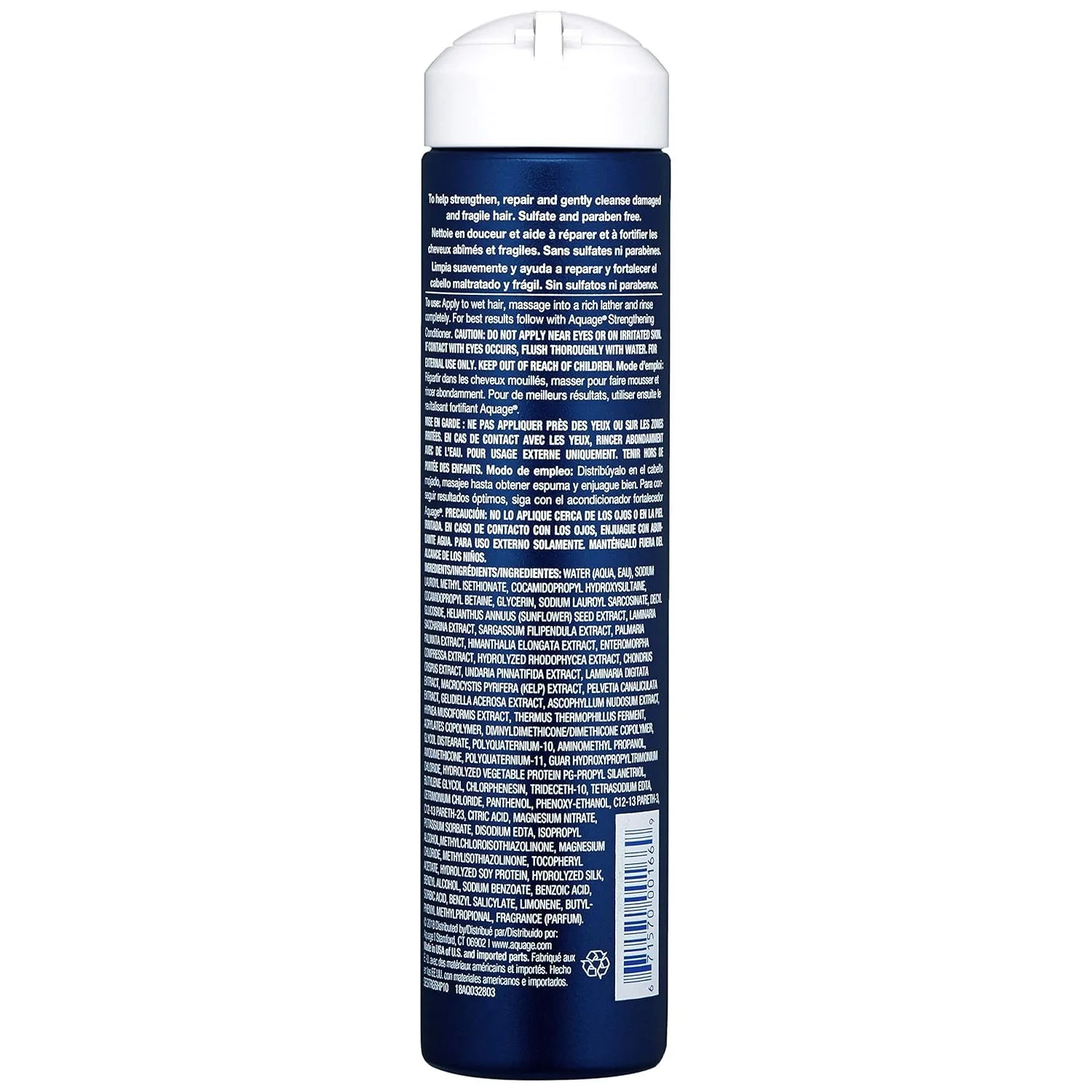 AQUAGE SeaExtend Strengthening Shampoo, For Fine Hair, Keeps Hair Full, Protected and Brings out Natural Texture, 10 fl. oz - Image 2
