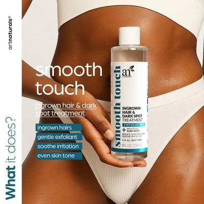 artnaturals Smooth Touch Ingrown Hair and Dark Spot Treatment 8 fl oz. - New - Image 3