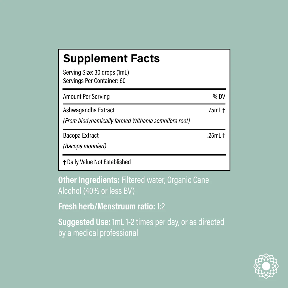Ashwagandha Bacopa - Spagyric Tincture - Image 3