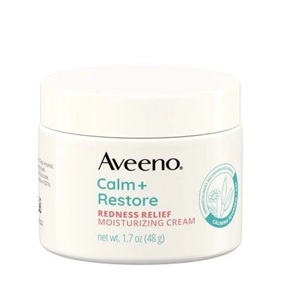Aveeno Calm + Restore Redness Relief Moisturizing Cream 1.7 oz - Imperfect Box